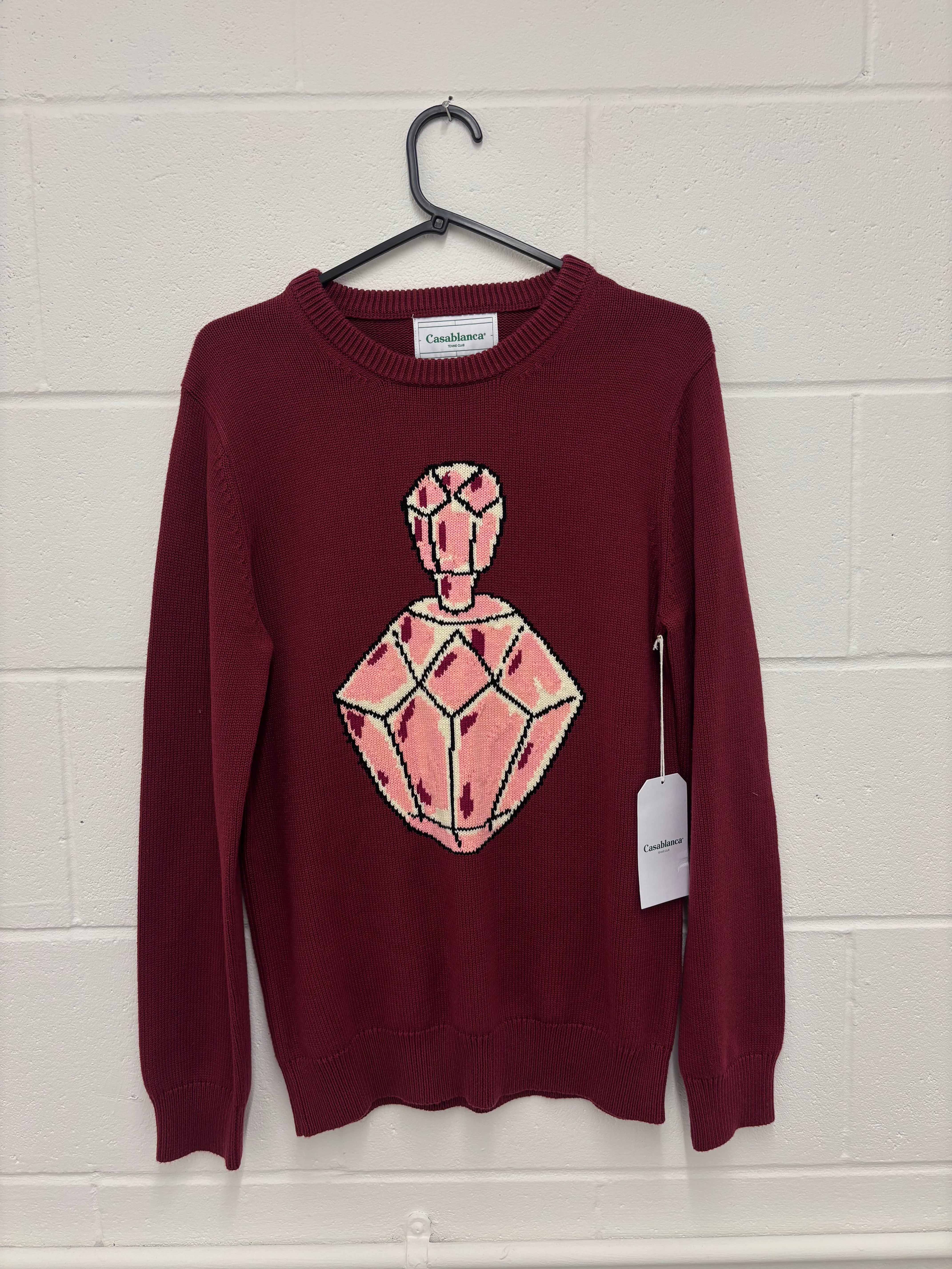 Casa Blanca Parfum Rose Intarsia Knit