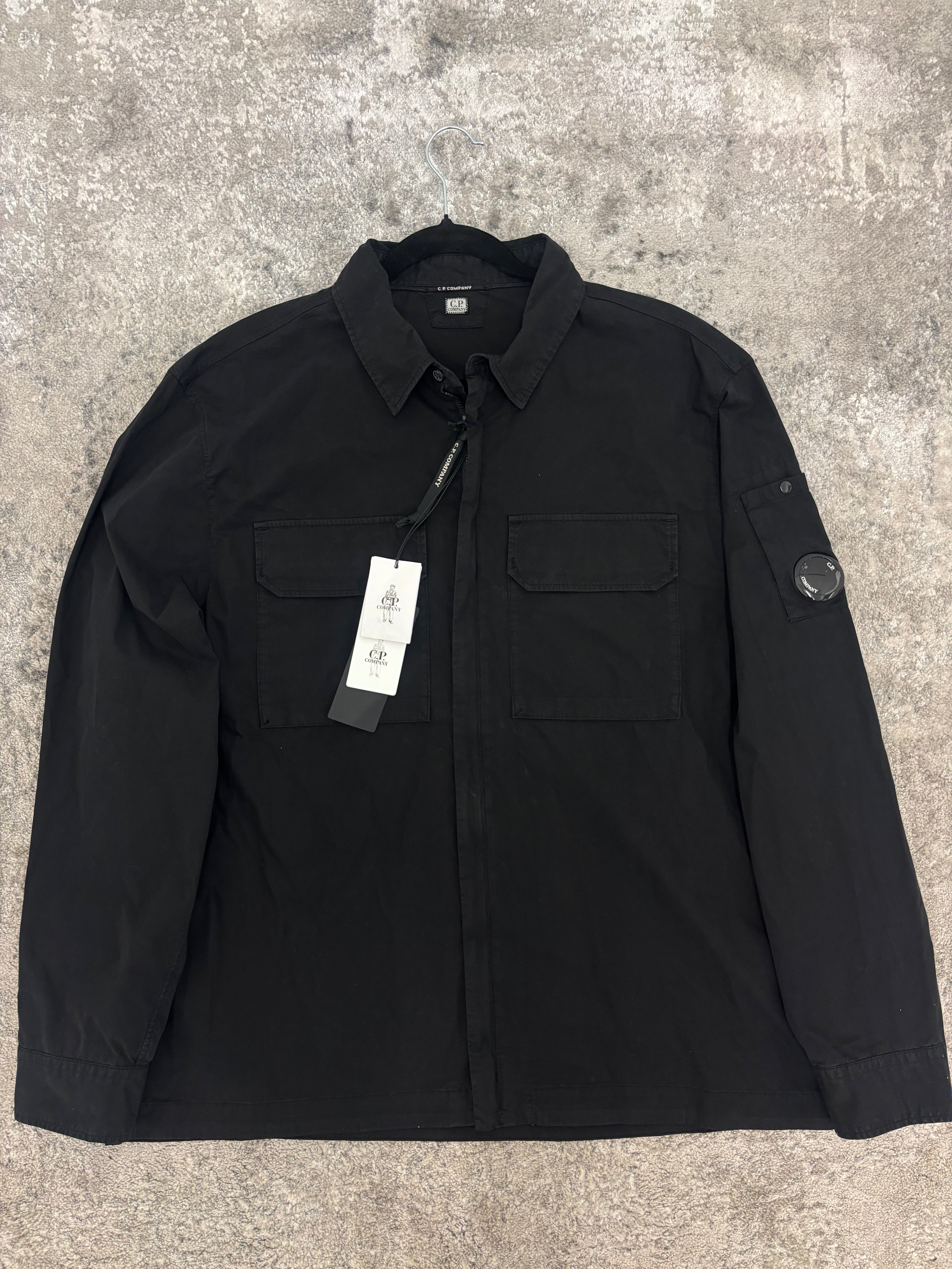 C.P. Company Zip Overshirt Black