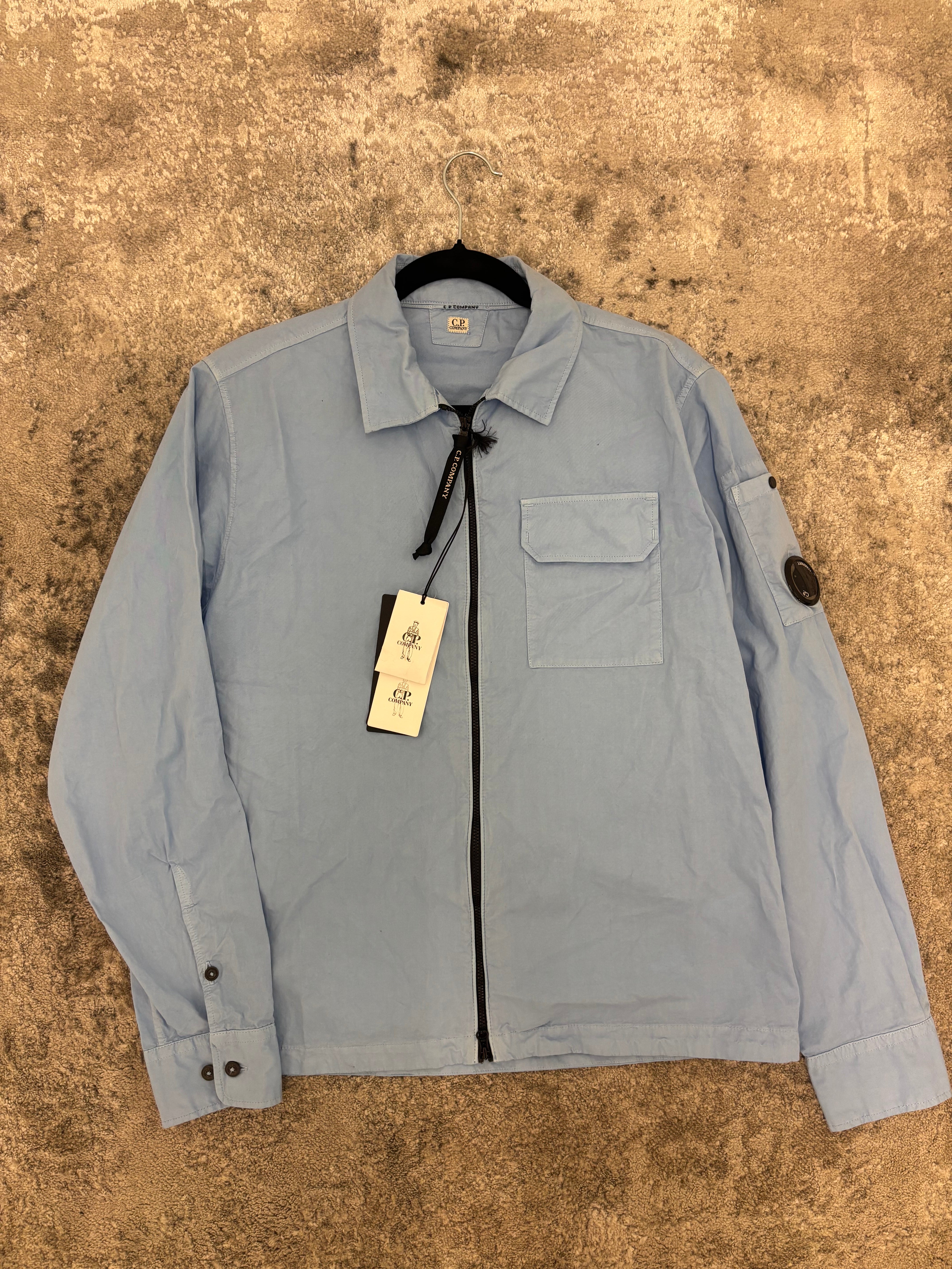 C.P. Company Zip Overshirt Cerulean