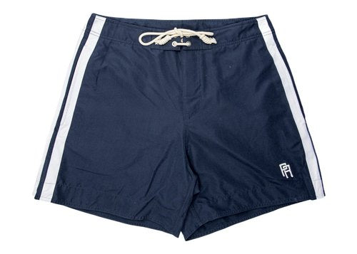 Palm Angels Monogram Swim Shorts Navy/White