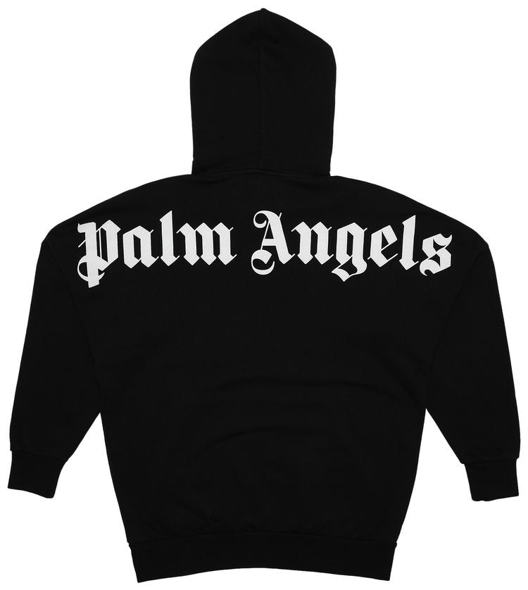 Palm Angels Classic Over Logo Hoodie Black/White
