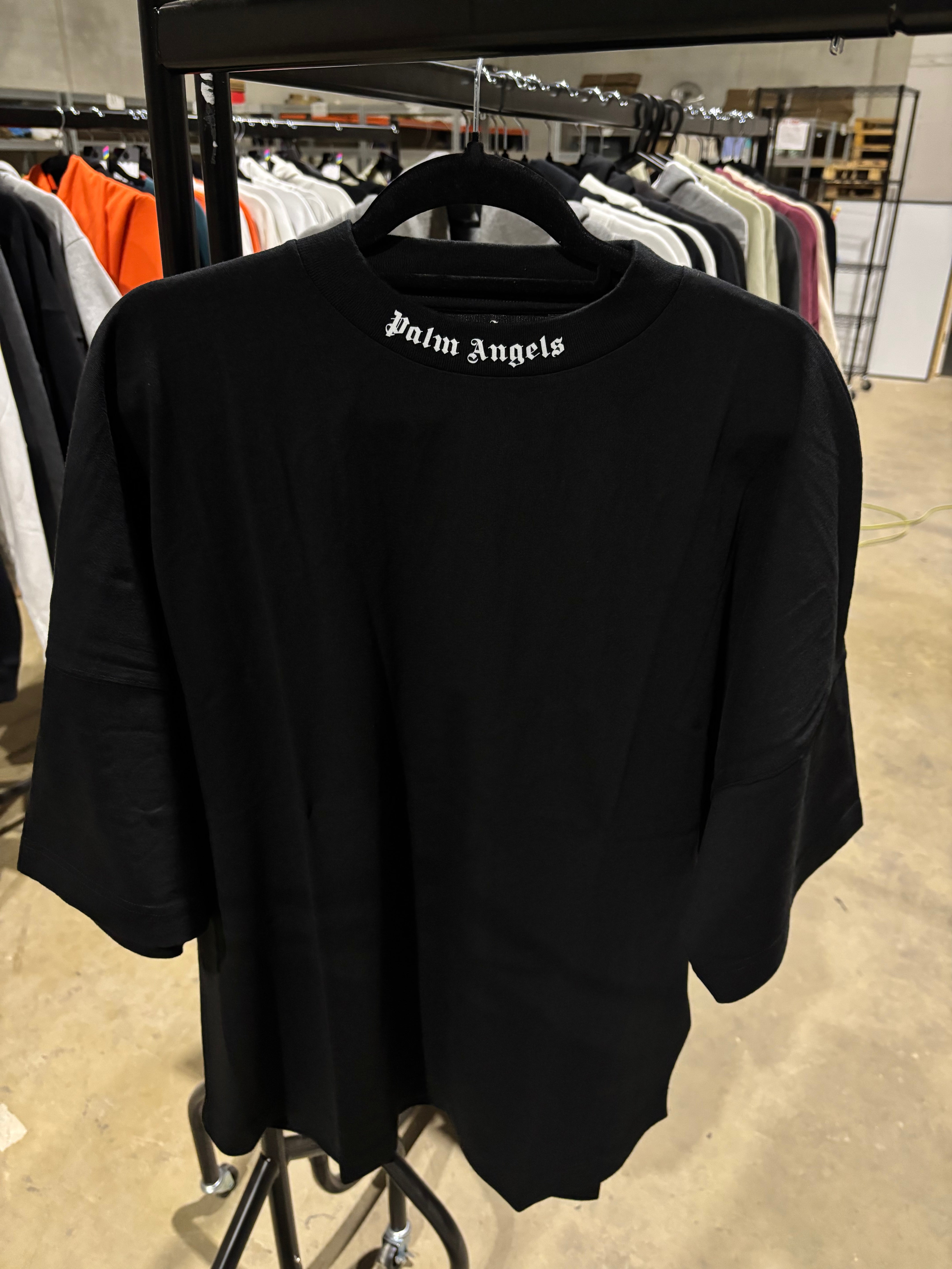 Palm Angels Oversized Logo T-shirt Black/White