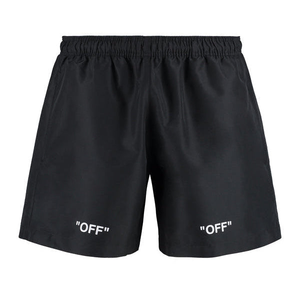 OFF WHITE NYLON SWIM SHORTS